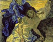 文森特 威廉 梵高 : 圣母哀子图(仿德拉克洛瓦作品)